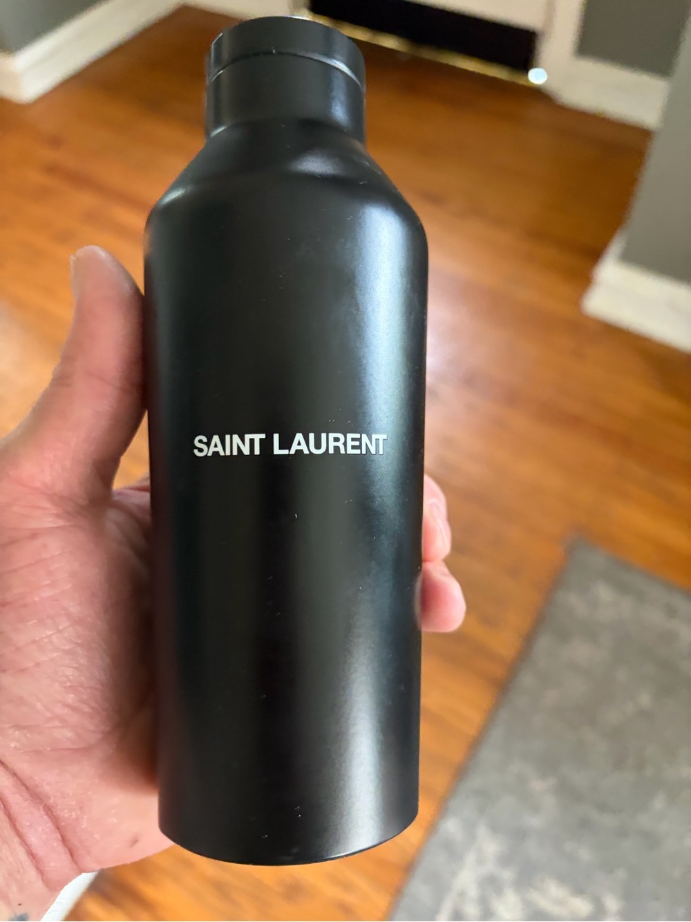Saint Laurent Black Water Bottle